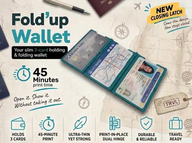 Slim 3-card folding wallet - 45 min only — Image 2 of 8