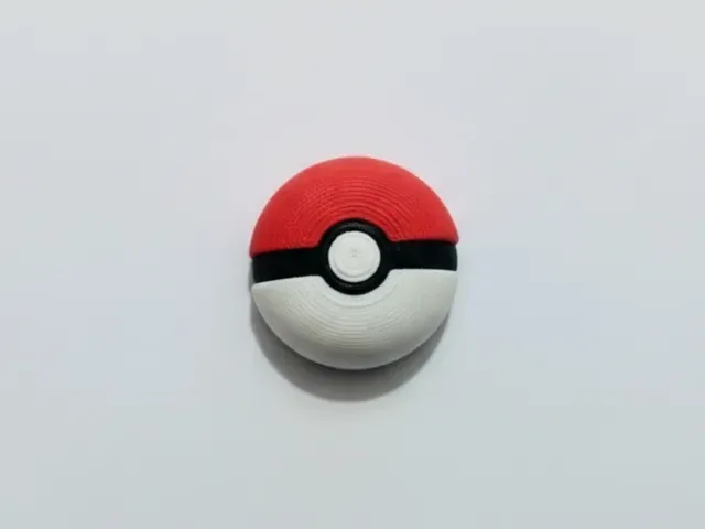 Pokeball Magnet - AMS - PLA - 6x2mm Fridge Magnet — Фото 2 из 3