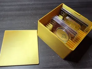 1oz Assay / TEP Card Storage Box w/Lid (Holds 16)
