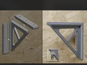 Modular Wall Bracket – Hidden Screw Design