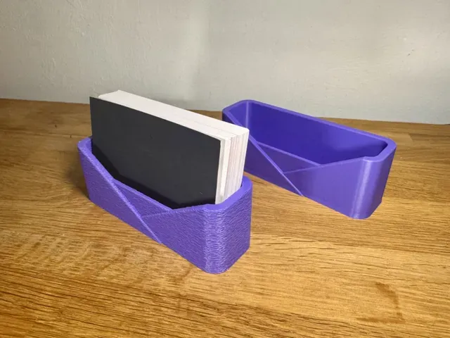 Geometric Desk Business Card Holder - Minimal