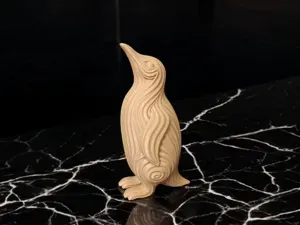 Pingüino decoración ondas - Sin soportes
