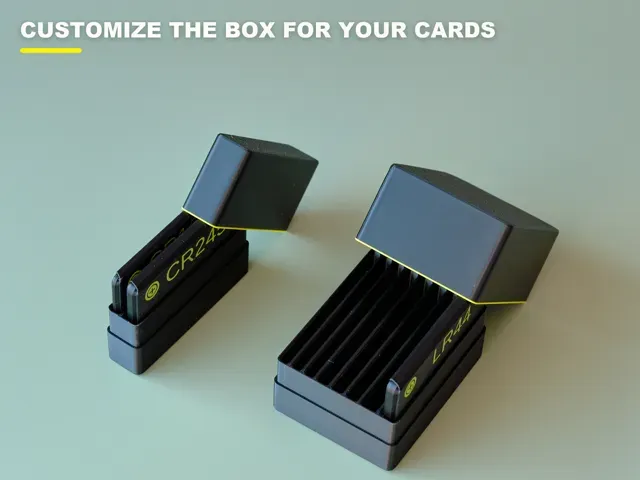 Customizable coin cell battery organizer — Фото 5 из 7