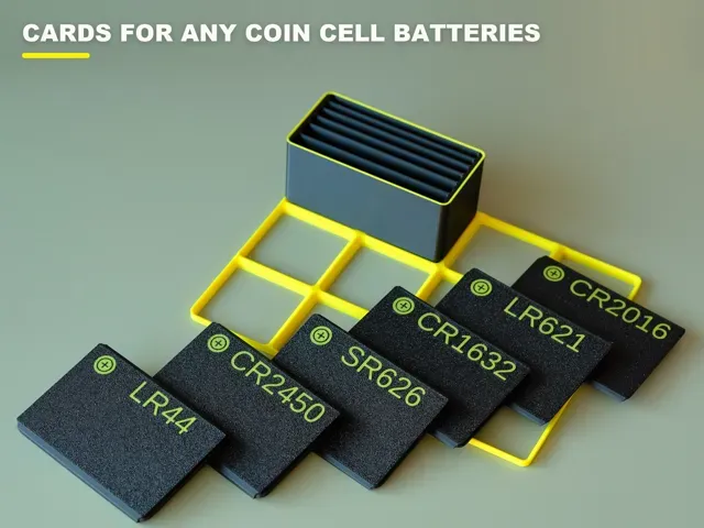 Customizable coin cell battery organizer — Фото 2 из 7