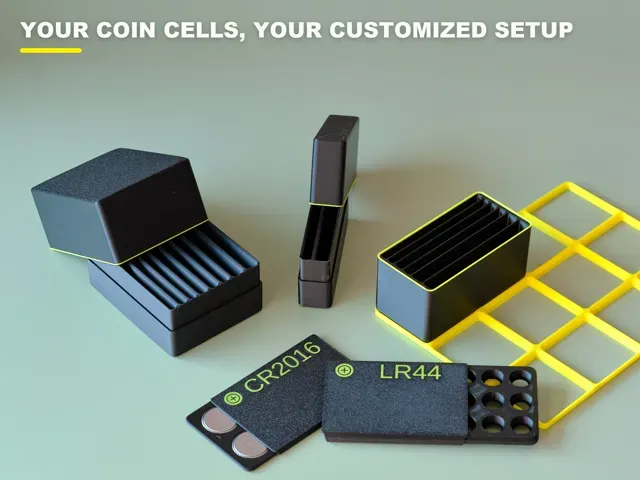 Customizable coin cell battery organizer — Фото 7 из 7