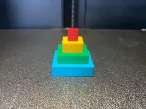 Multicolor pyramid