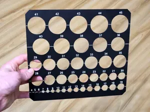 Circle stencil hole template
