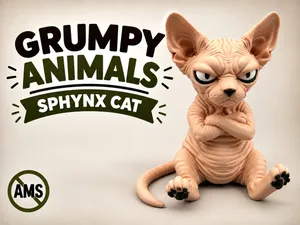 Grumpy Sphynx-Cat