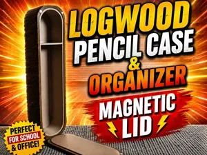 Logwood Pencil Case & Organizer – Magnetic Lid