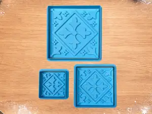 Portuguese Tile Cookie Cutters Set (3 Sizes)