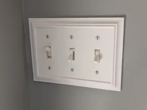 Decorative Triple Light Switch Cover Plate