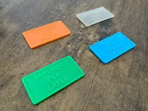 customizable filament swatches in 45 & 50mm