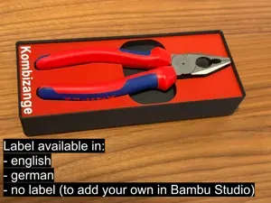 Gridfinity Bin Knipex Kombizange 03 02 180 - 180mm