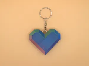 Heart-Shaped Key Fob