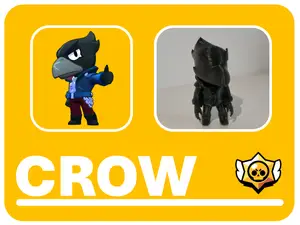 Crow brawl stars figurine