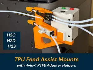TPU Feed Assist mounts with 4-in-1 Adapter holders