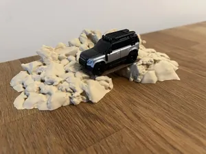 Terrain with bridge  1/64 scale car diorama garage