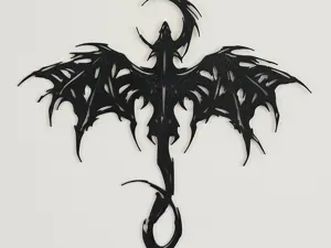Décoration murale silhouette dragon