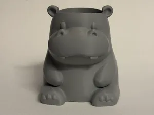 Hippo Buddy cute Desk Pen Holder / Pencil Holder