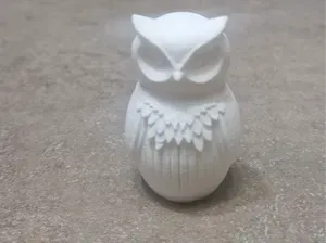 gufo con righe art 3d