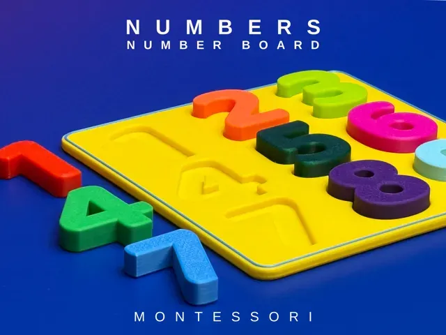 MONTESSORI NUMBER BOARD - NUMBER INSERT PUZZLE — Фото 4 из 4