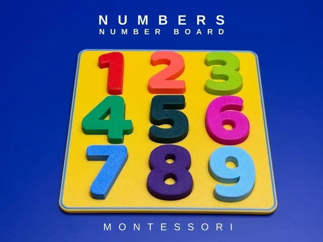 MONTESSORI NUMBER BOARD - NUMBER INSERT PUZZLE — Фото 2 из 4
