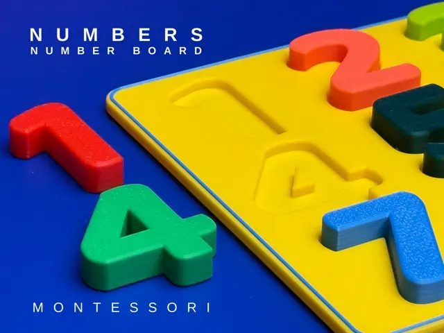 MONTESSORI NUMBER BOARD - NUMBER INSERT PUZZLE — Фото 3 из 4