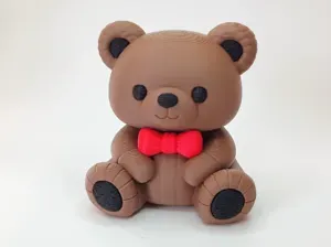Knuffiger Baer mit Schleife zum Verlieben