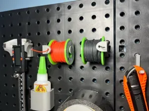 Pegboard Spool Wire Holder