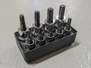 Gridfinity Torx Bit Organizer for Pittsburgh 9pc