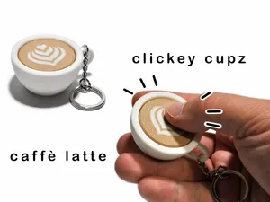 Clickey Cupz - Caffe Latte Fidget Clicker