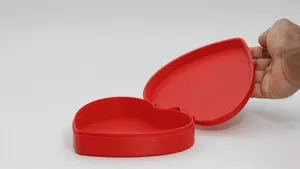 Valentines Heart Hinged Gift & Jewelry Box