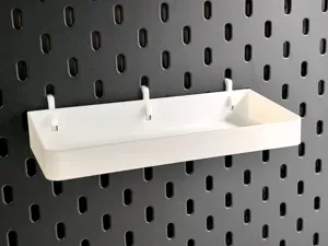 宜家洞洞板(IKEA SKADIS 斯考迪斯)配件-收纳盒4-免支撑，承重好。