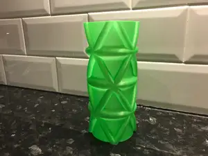 triangles on a curve vase