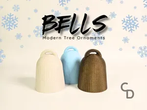 Modern Designer Christmas Ornaments Tree Bells