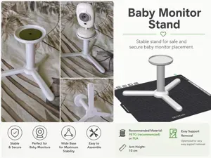 Universal Baby Monitor Stand – Magnetic Ready