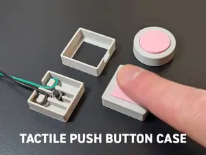 Tactile push button case
