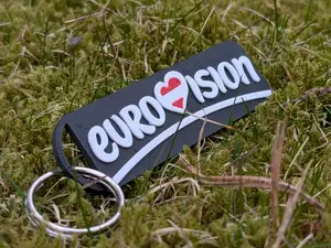 Eurovision 2026 Keychain - With Spotify Code