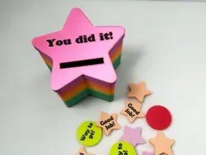 Reward token coin box for kids (Customizable)