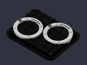 Dual 5 1/4" speaker spacers Apache 2800, Polk 5.25