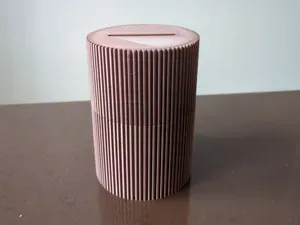 Modern Tip Coin Bank Container Mid-Century Style