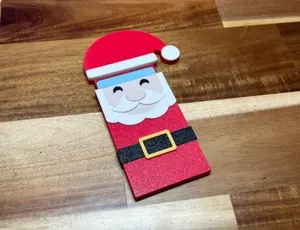 Sliding Gift Card Holder Present - Santa