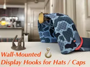 Hat Wall-Mount Display Hook