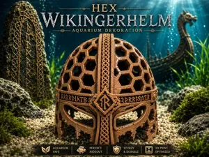 HEX Viking Helmet | Shrimp Hideout Aquarium