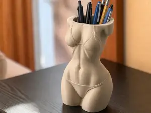woman figure Pen Holder / Vase
