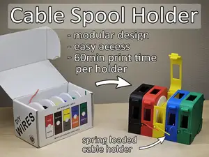 Modular wire spool holder with anti-retract