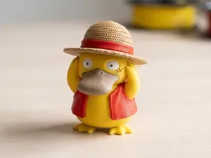 Monkey D. Luffy Psyduck Pokemon & One Piece toy