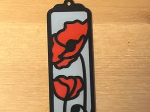 poppy bookmark