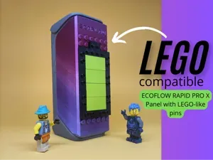 LEGOs compatible ECOFLOW Rapid Pro X back panel