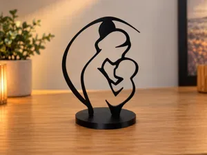 Mother & Child Silhouette